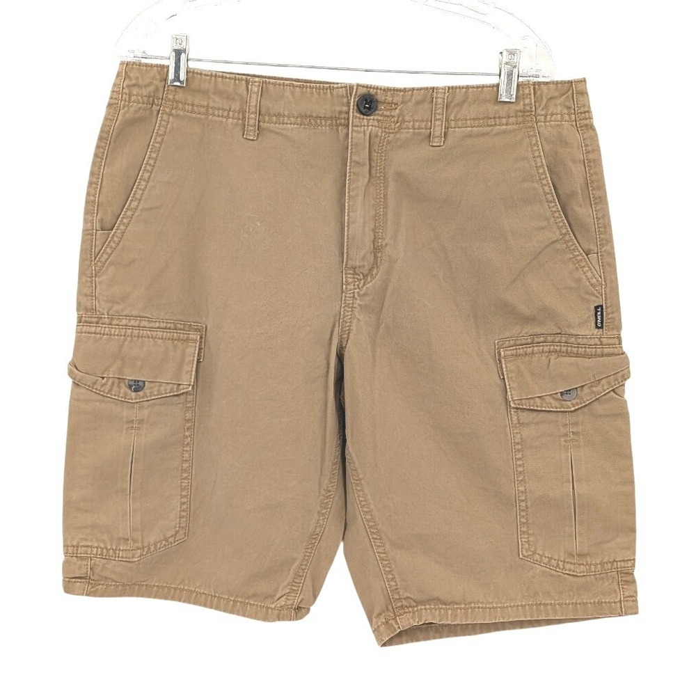 O'Neill Cargo Shorts 32‎ Khaki Cotton Skate Surf Utility Style